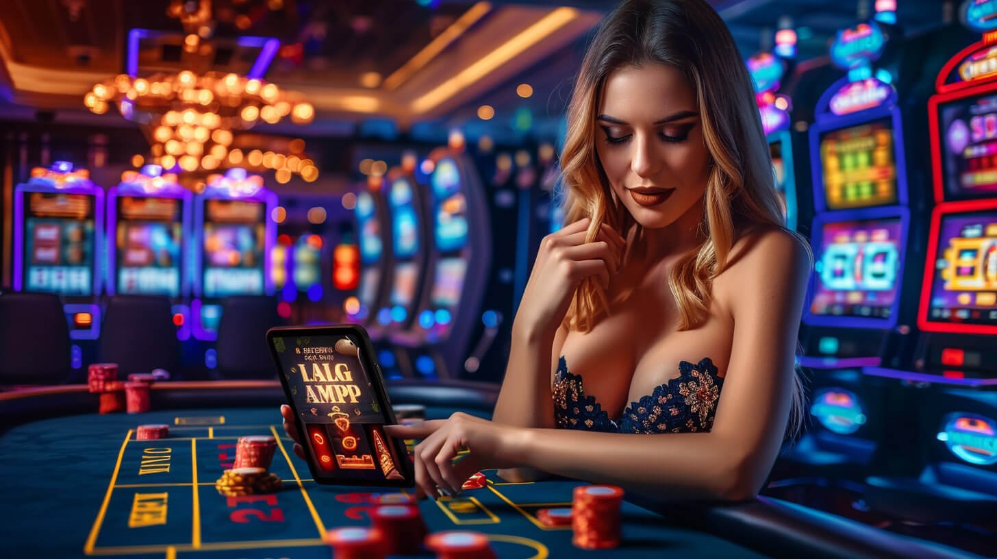Layar smartphone dengan tampilan sports dan live casino di platform habanero188
